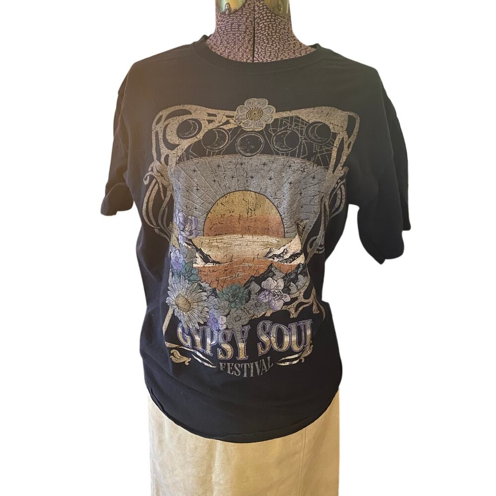 Tree Hugger Brand Gypsy Soul T-Shirt Size M Boho/Hippie
